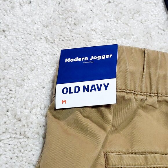 Old Navy Modern Joggers Men Medium Brown Flexible Pant Casual Stretch - Picture 4 of 9